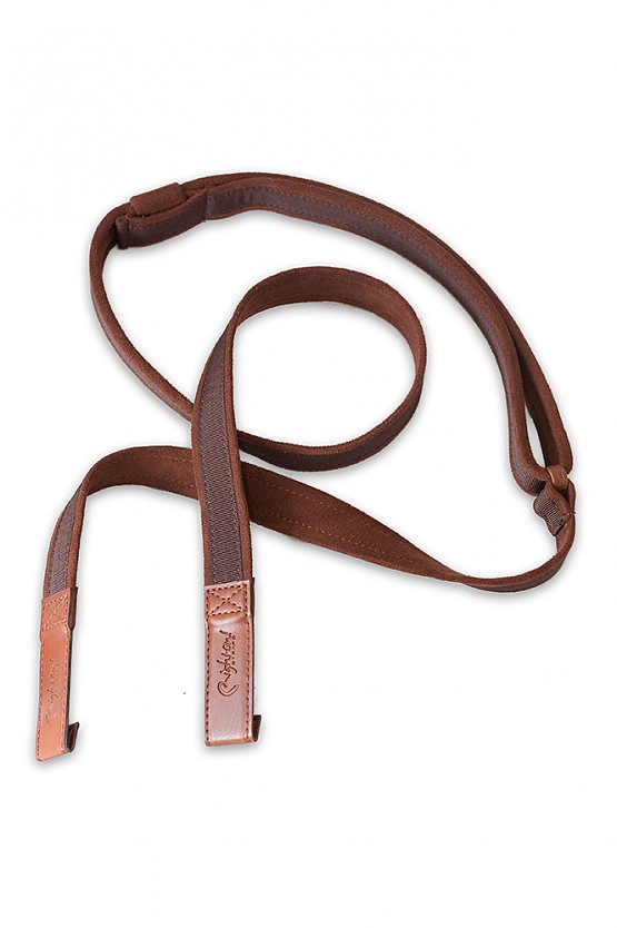 Dual Hook Brown Classical Guitar Strap - Secure Support Without Pins1